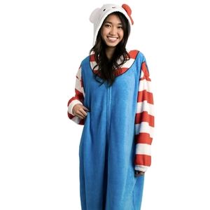 Hello Kitty & Friends Hooded Hello Kitty Kigurumi Cosplay Union Suit-Medium Ones